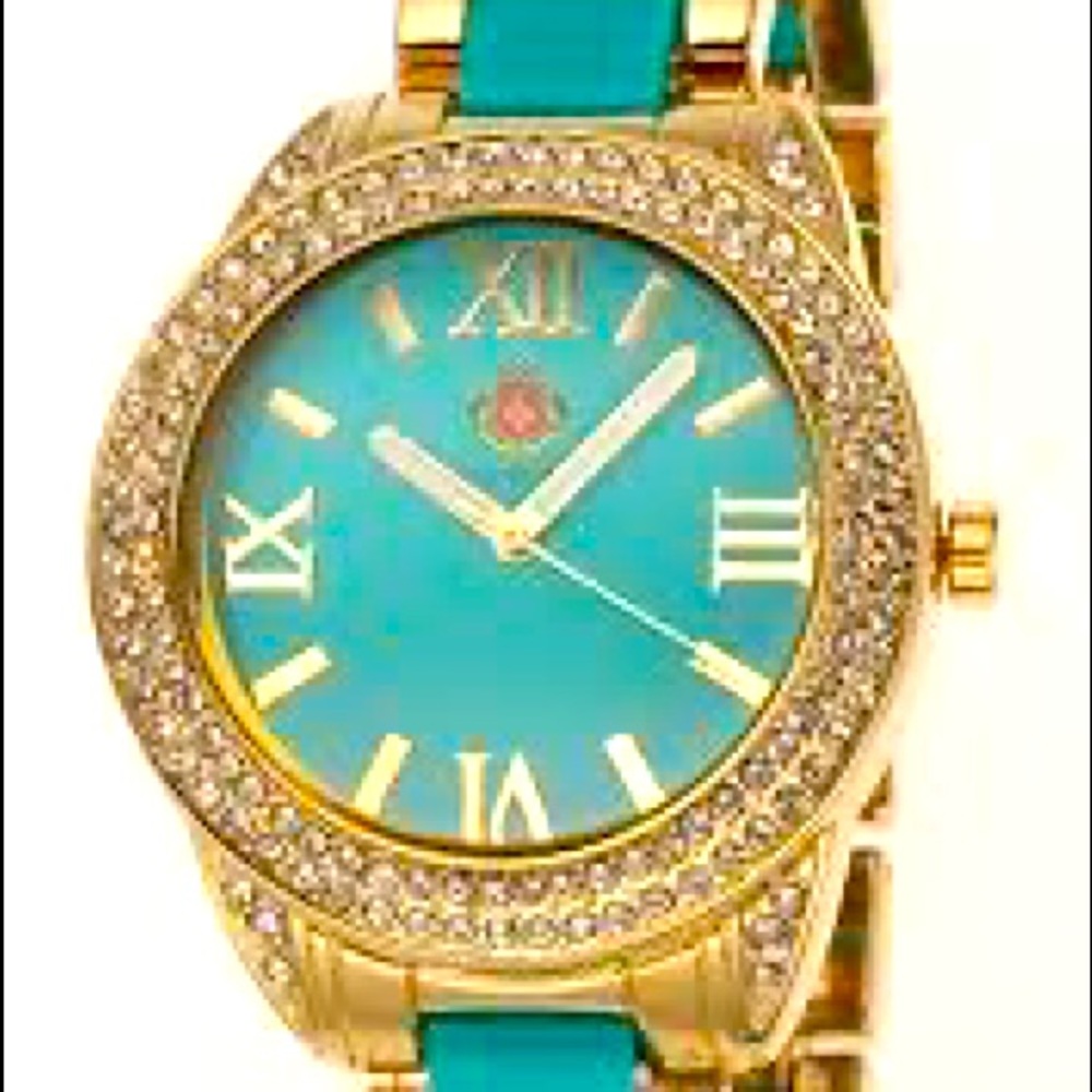 Louis Richard Eden Women’s Watch in Teal Green and Gold-tone